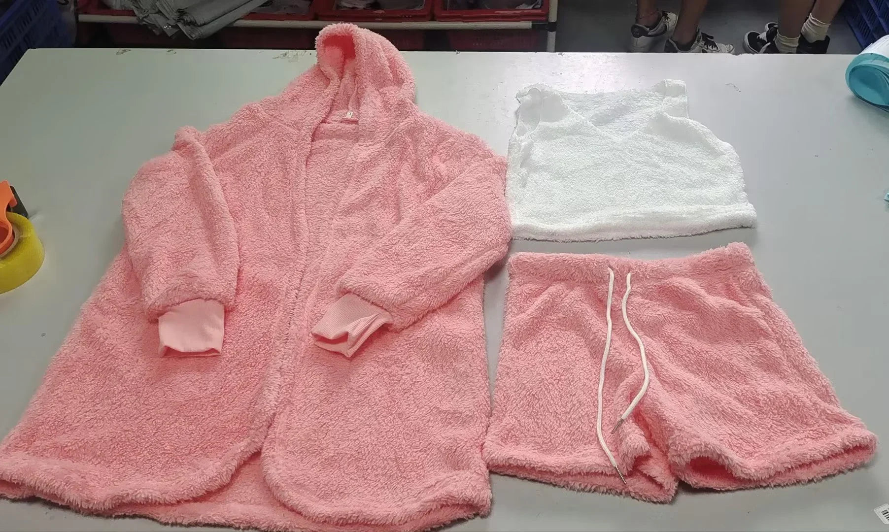 Women's 3-Piece Crop Top & Shorts Pajama Set  Pre2brand