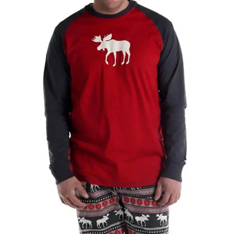 Christmas Elk Print Family Pajamas  Pre2brand