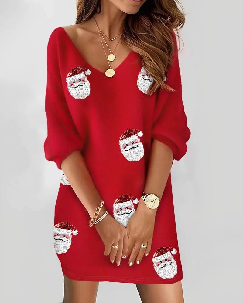 Christmas Long Sleeve Sweater For Women  Pre2brand