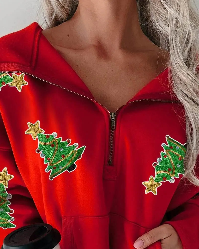 Christmas Long Sleeve Sweater For Women  Pre2brand