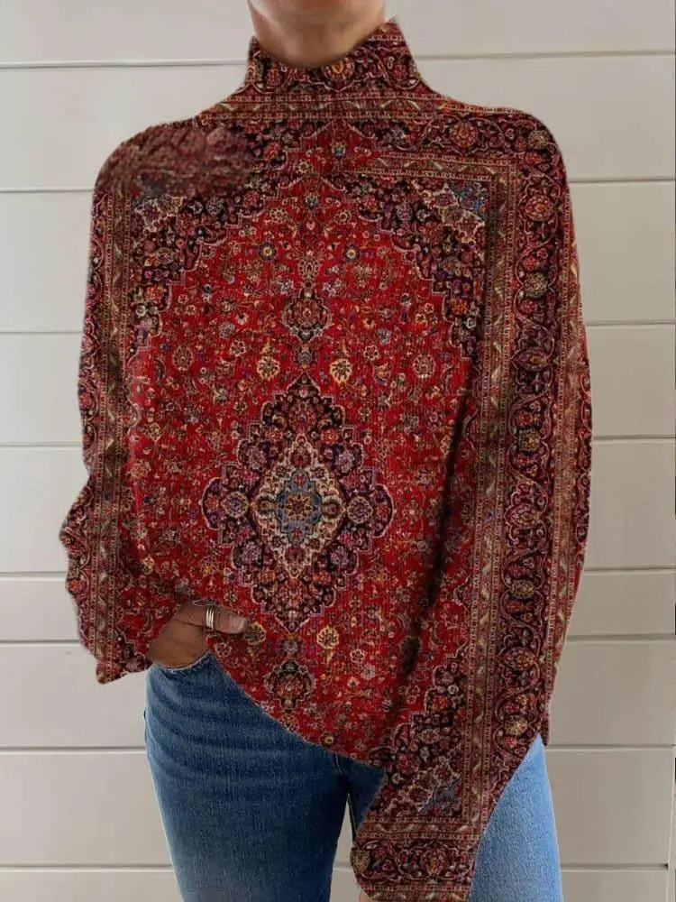 Christmas Totem Women'S Printed Wear Turtleneck Sweater  Pre2brand