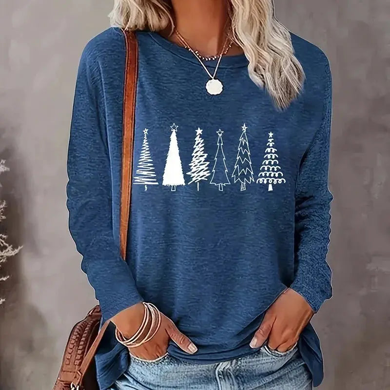 Christmas Tree Graphic Long Sleeve T-Shirt  Pre2brand