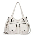 Fashion Ladies Soft Leather Portable Messenger Bag Crossbody Bags For Women Zipper Pocket Soft Casual Tote  Pre2brand