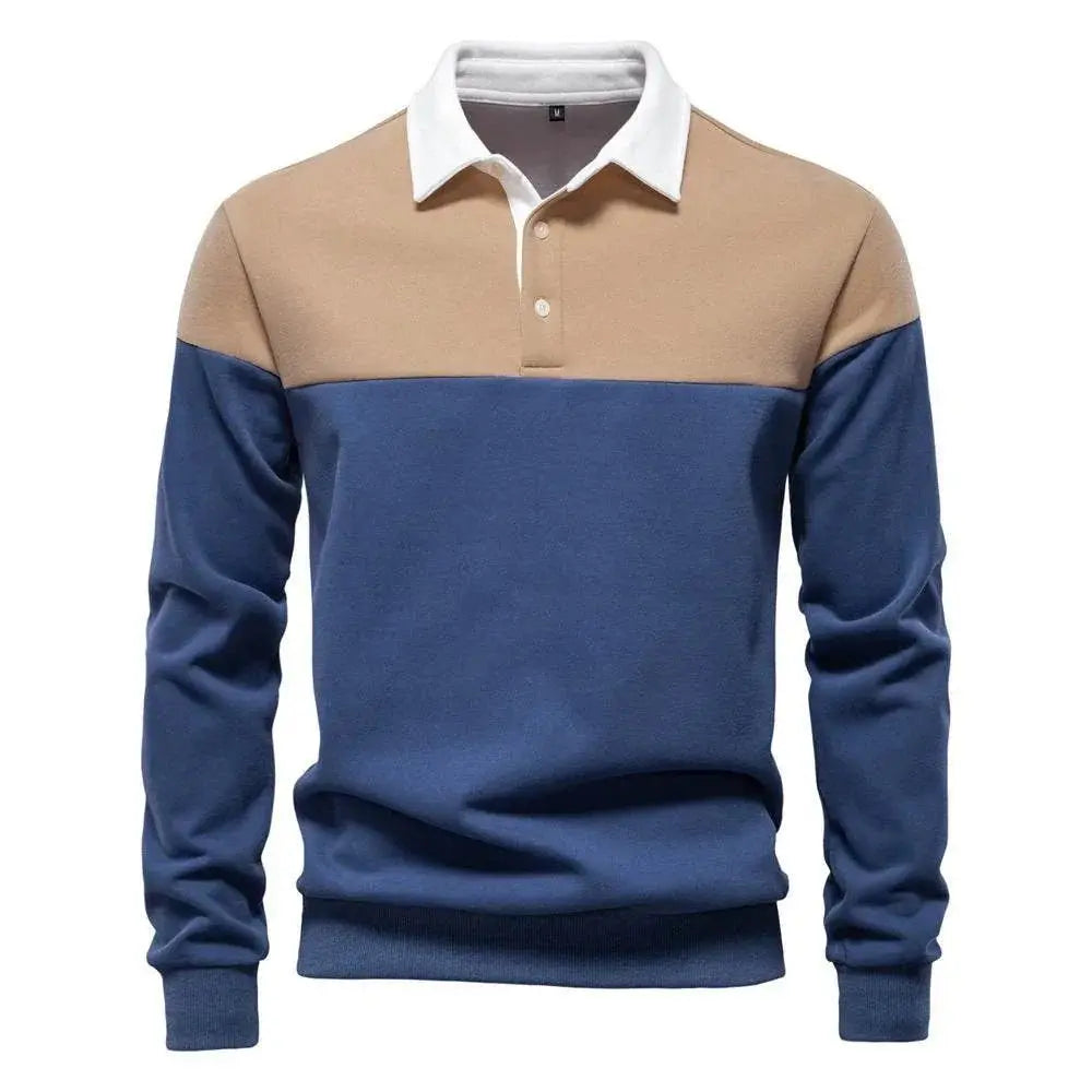 Men'S Casual Long-Sleeved Polo Collar Sweater  Pre2brand