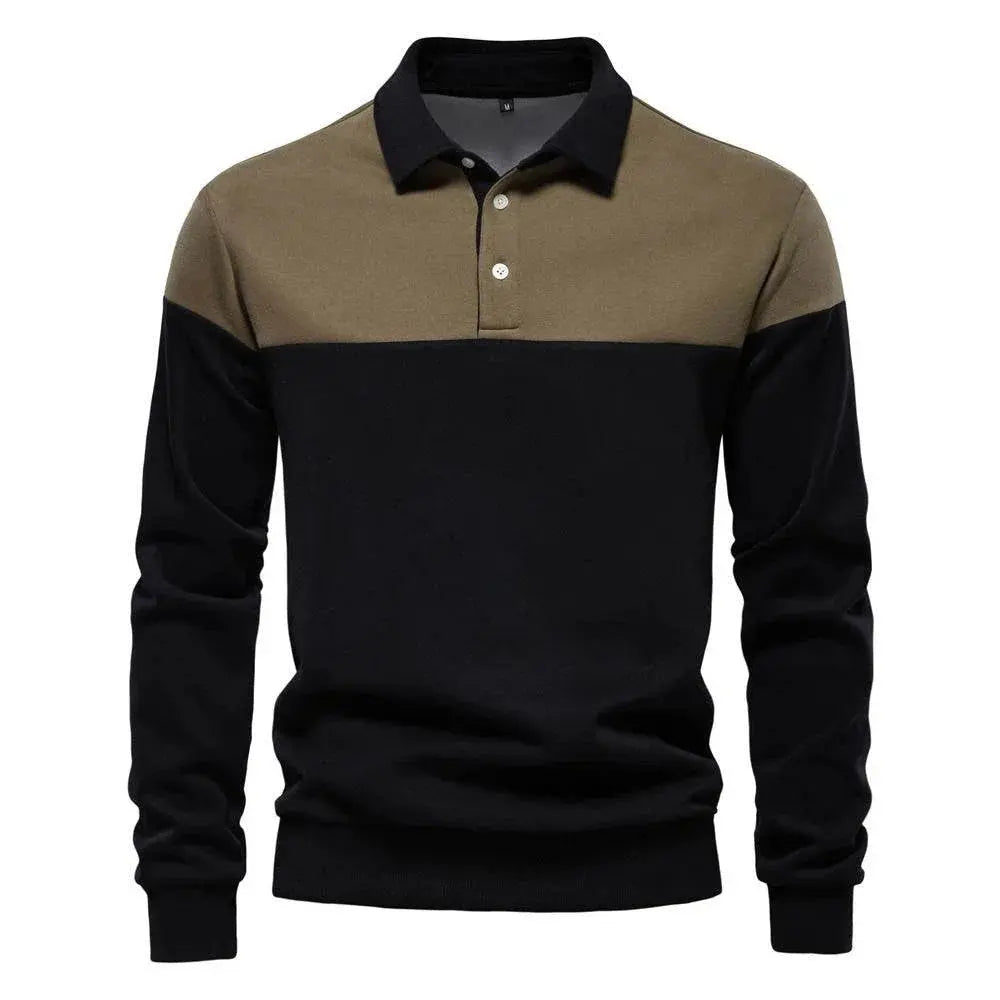 Men'S Casual Long-Sleeved Polo Collar Sweater  Pre2brand
