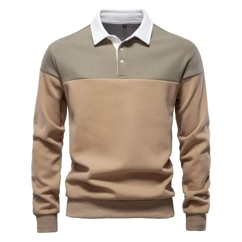 Men'S Casual Long-Sleeved Polo Collar Sweater  Pre2brand