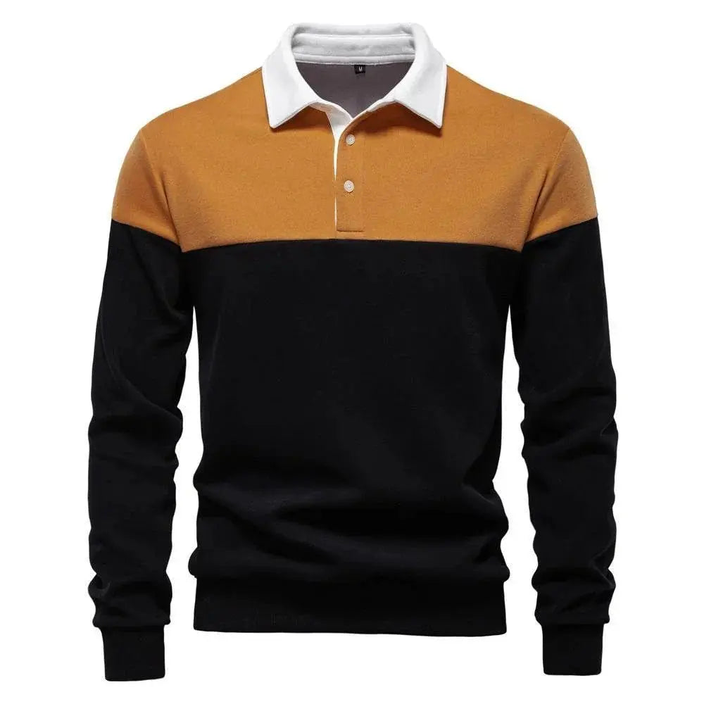 Men'S Casual Long-Sleeved Polo Collar Sweater  Pre2brand