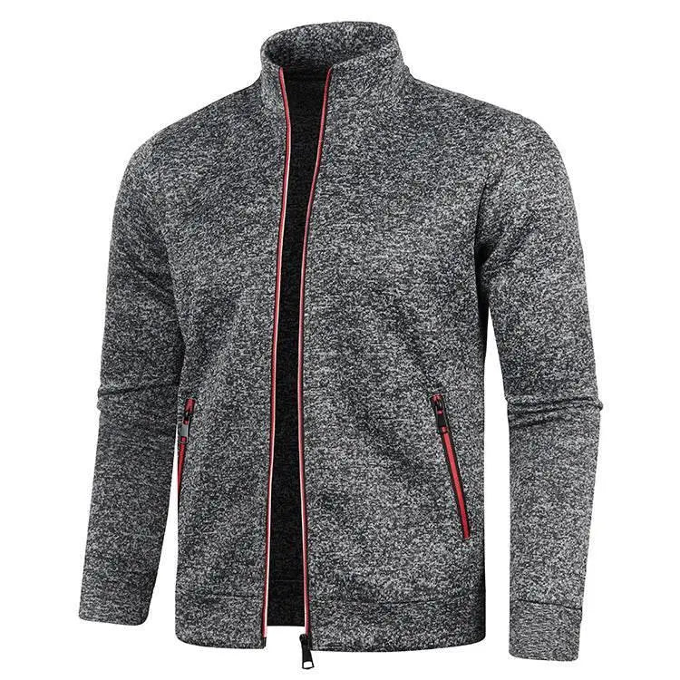 Men'S Long Zipper Sweater Coat  Pre2brand