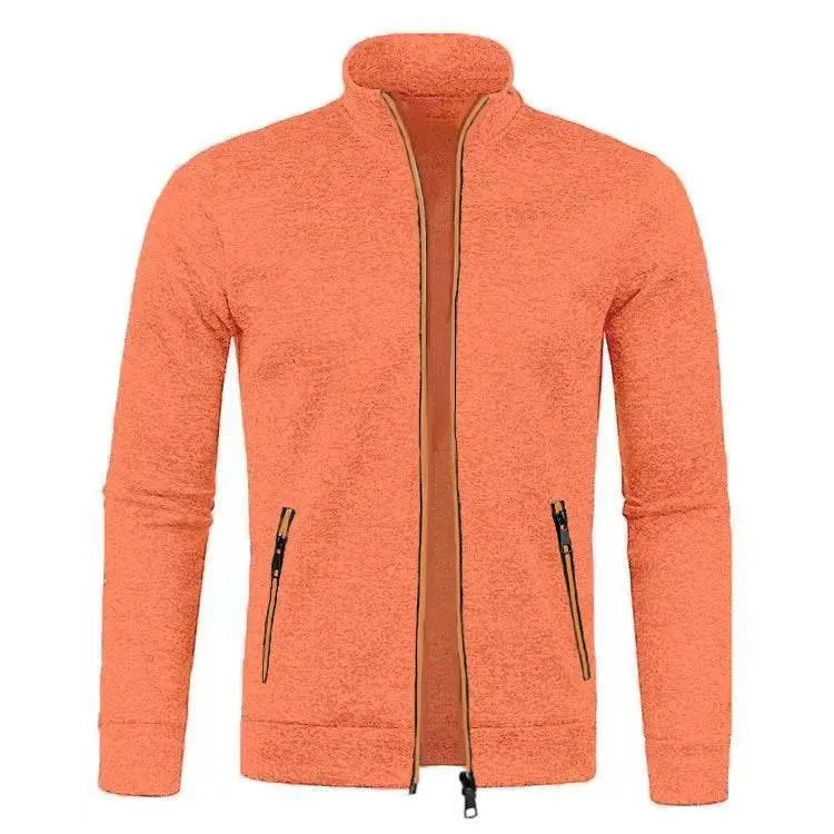 Men'S Long Zipper Sweater Coat  Pre2brand