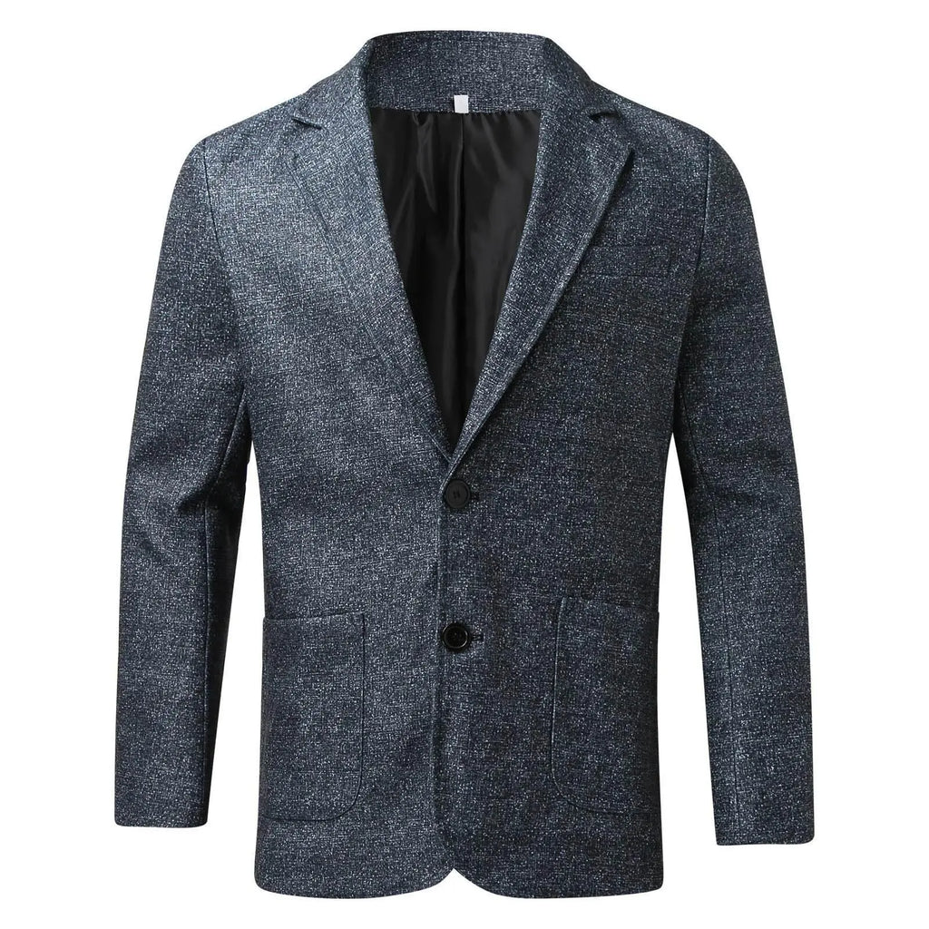 Men'S Plaid Lapel Long Sleeve Suit Coat Men'S Business Suit  Pre2brand