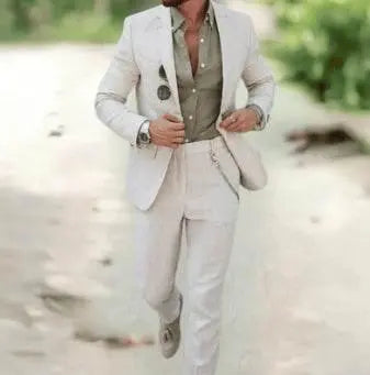 Men'S Plus Size Two-Piece Suit  Pre2brand