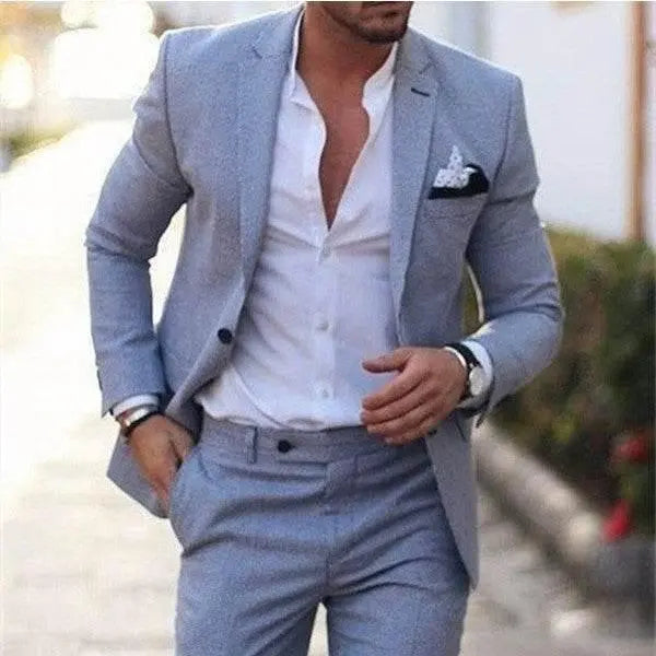Men'S Plus Size Two-Piece Suit  Pre2brand