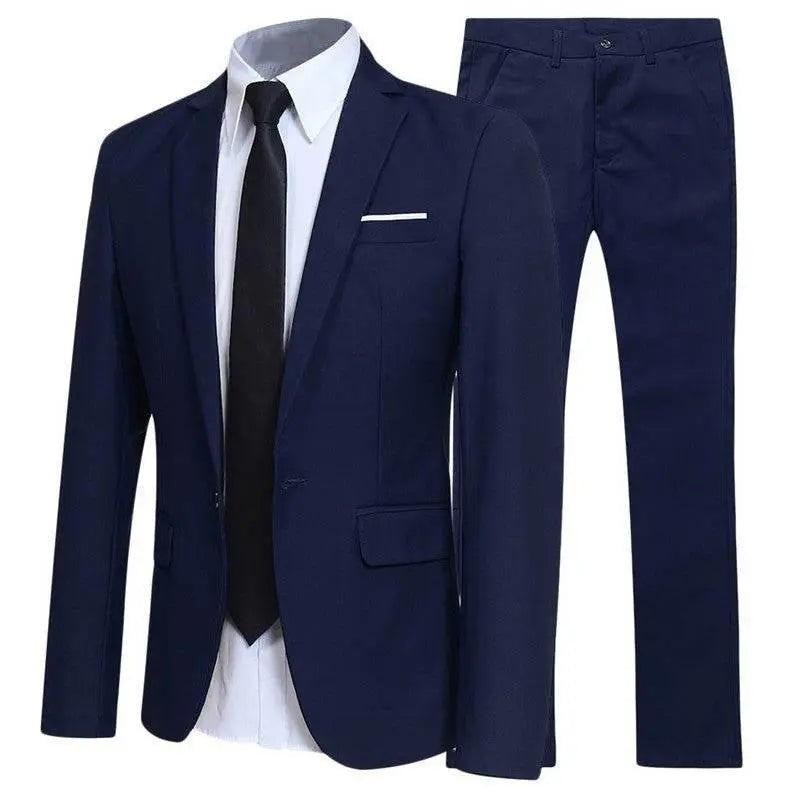 Men'S Western Fit Korean Two-Piece Suit  Pre2brand
