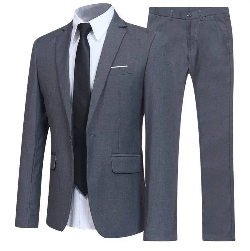Men'S Western Fit Korean Two-Piece Suit  Pre2brand