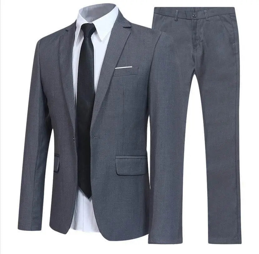 Men'S Western Fit Korean Two-Piece Suit  Pre2brand