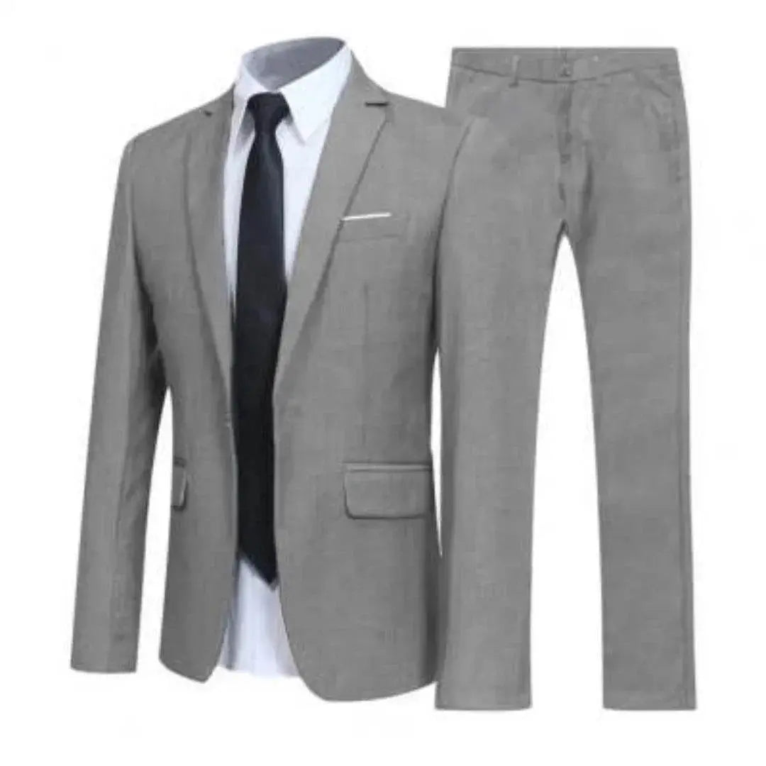 Men'S Western Fit Korean Two-Piece Suit  Pre2brand