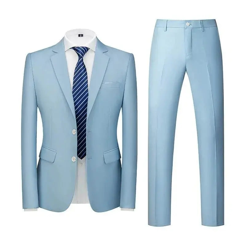 Men'S Western Fit Korean Two-Piece Suit  Pre2brand