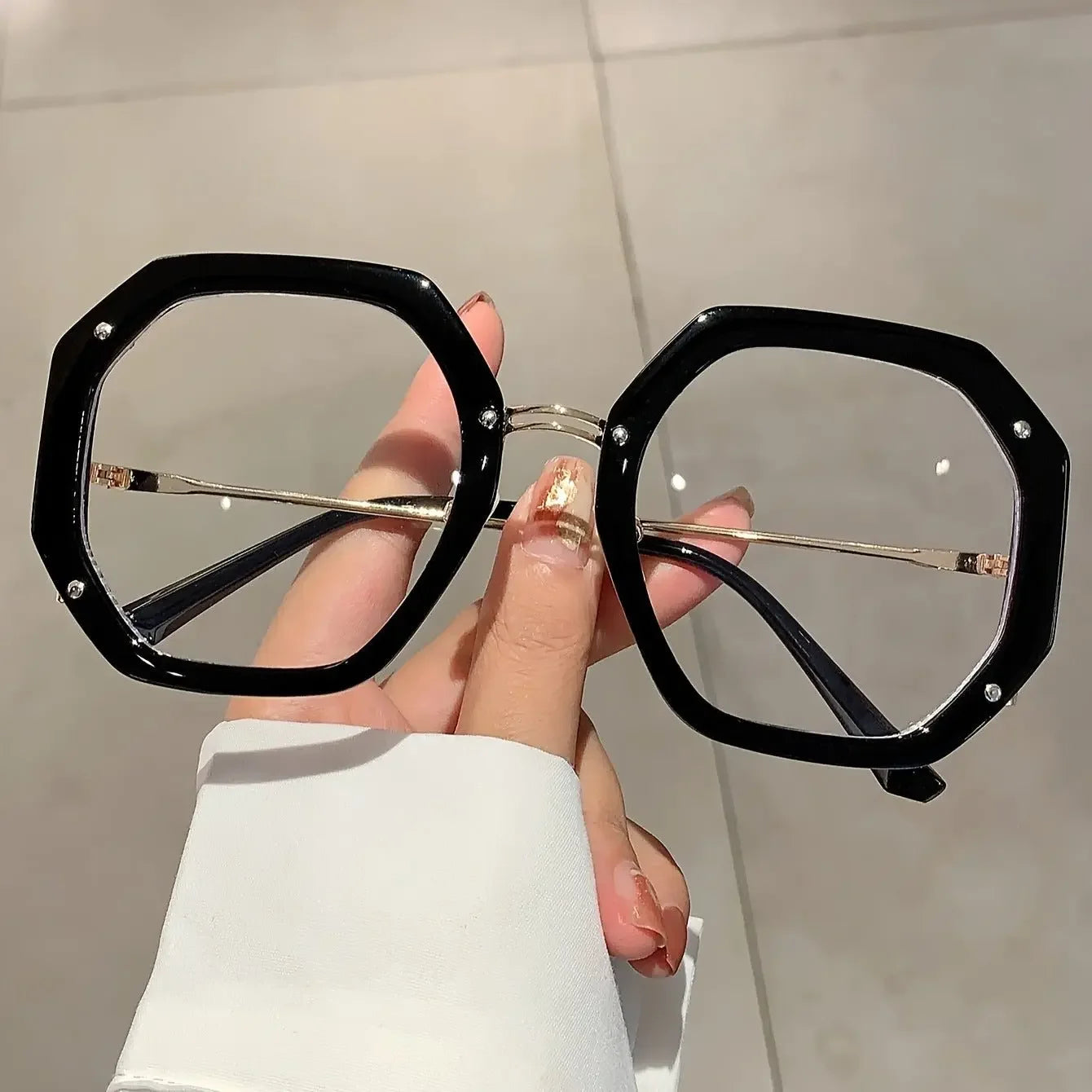 Oversized Hip-Hop Blue Light Blocking Glasses  Pre2brand