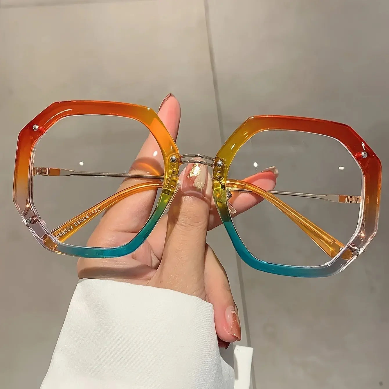 Oversized Hip-Hop Blue Light Blocking Glasses  Pre2brand