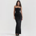 Slim Tube Top Long Dress Sexy Fashion Bandeau Backless Party Evening Dresses For Women Clothing  Pre2brand