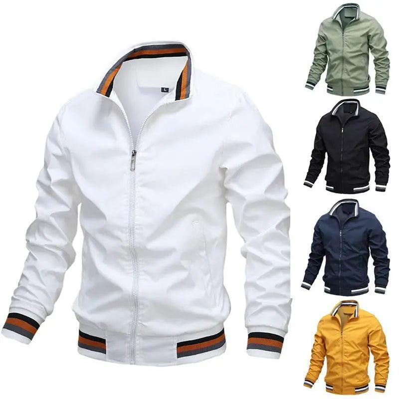 Sports Solid Color Jacket Men'S  Pre2brand