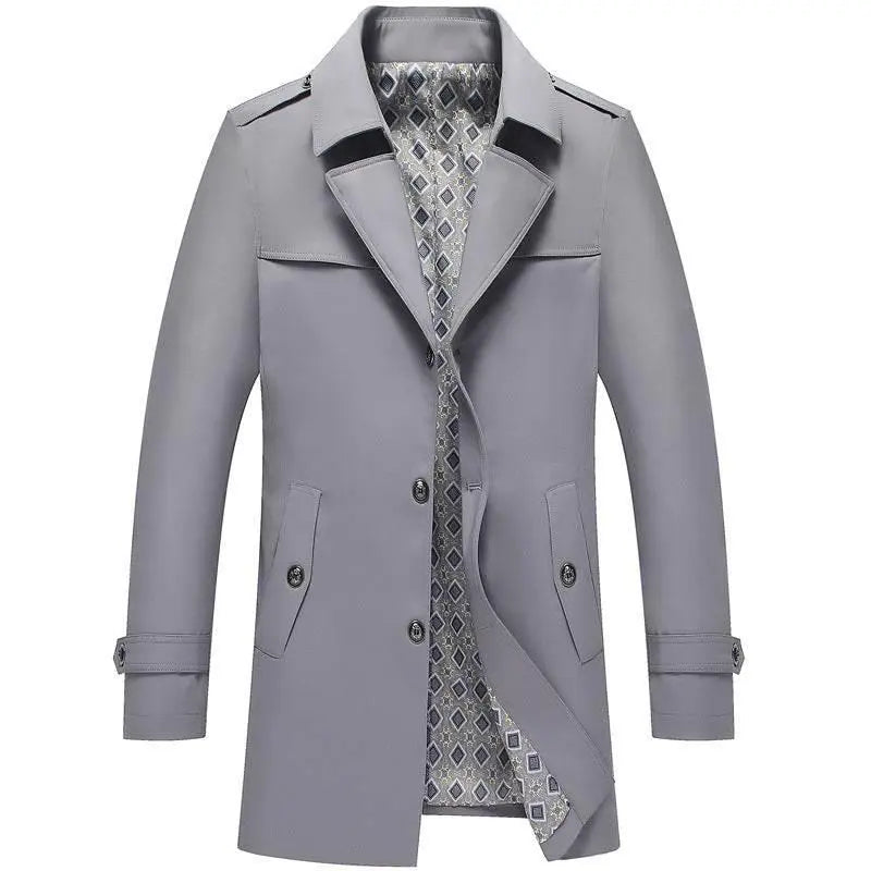 Spring And Autumn Jacket Men'S Duster British Style  Pre2brand