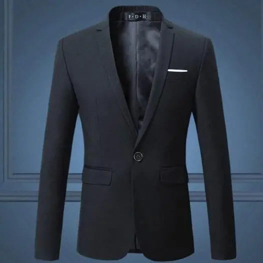 Spring And Autumn Solid Color Casual One Button Men'S Small Suit  Pre2brand