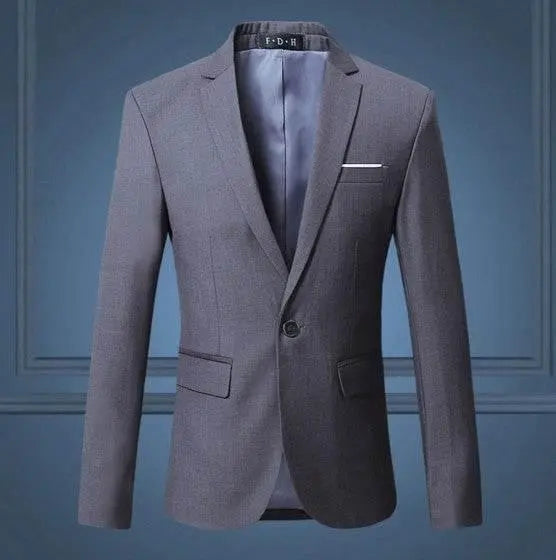 Spring And Autumn Solid Color Casual One Button Men'S Small Suit  Pre2brand
