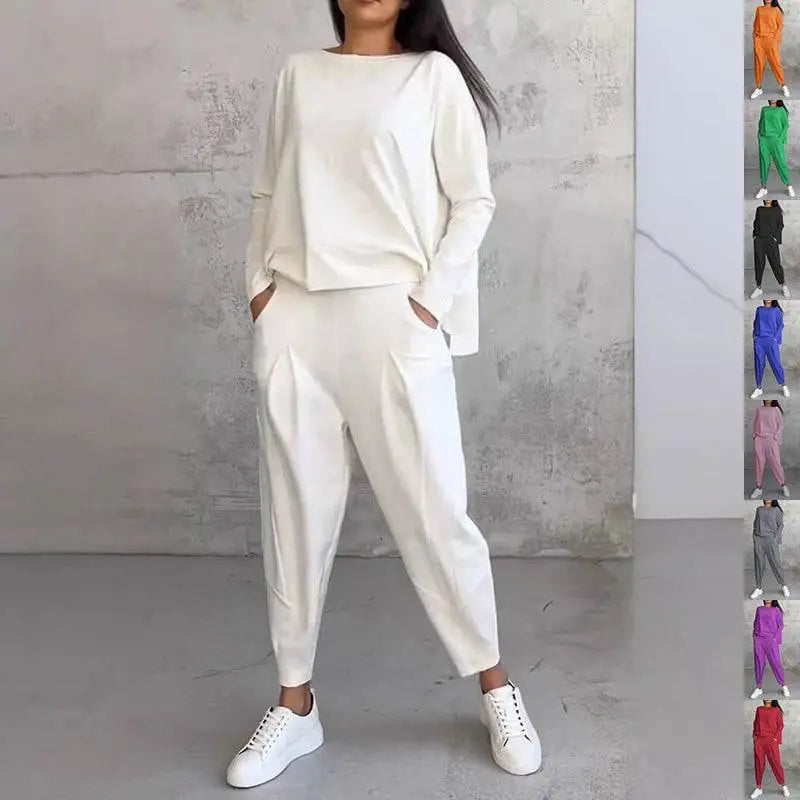 Top And Loose Harem Pants With Pockets Ins Fashion Trousers  Pre2brand