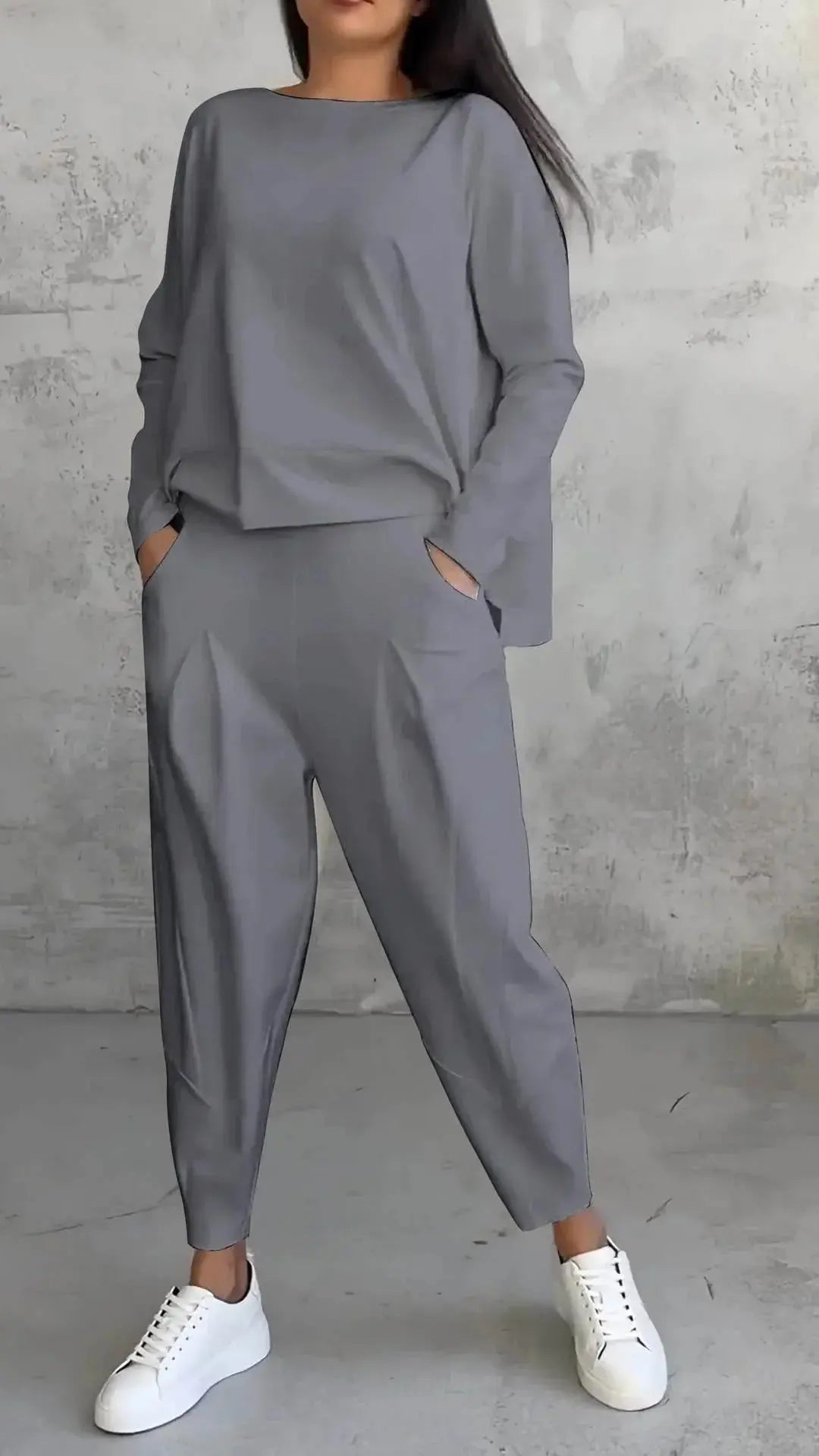 Top And Loose Harem Pants With Pockets Ins Fashion Trousers  Pre2brand