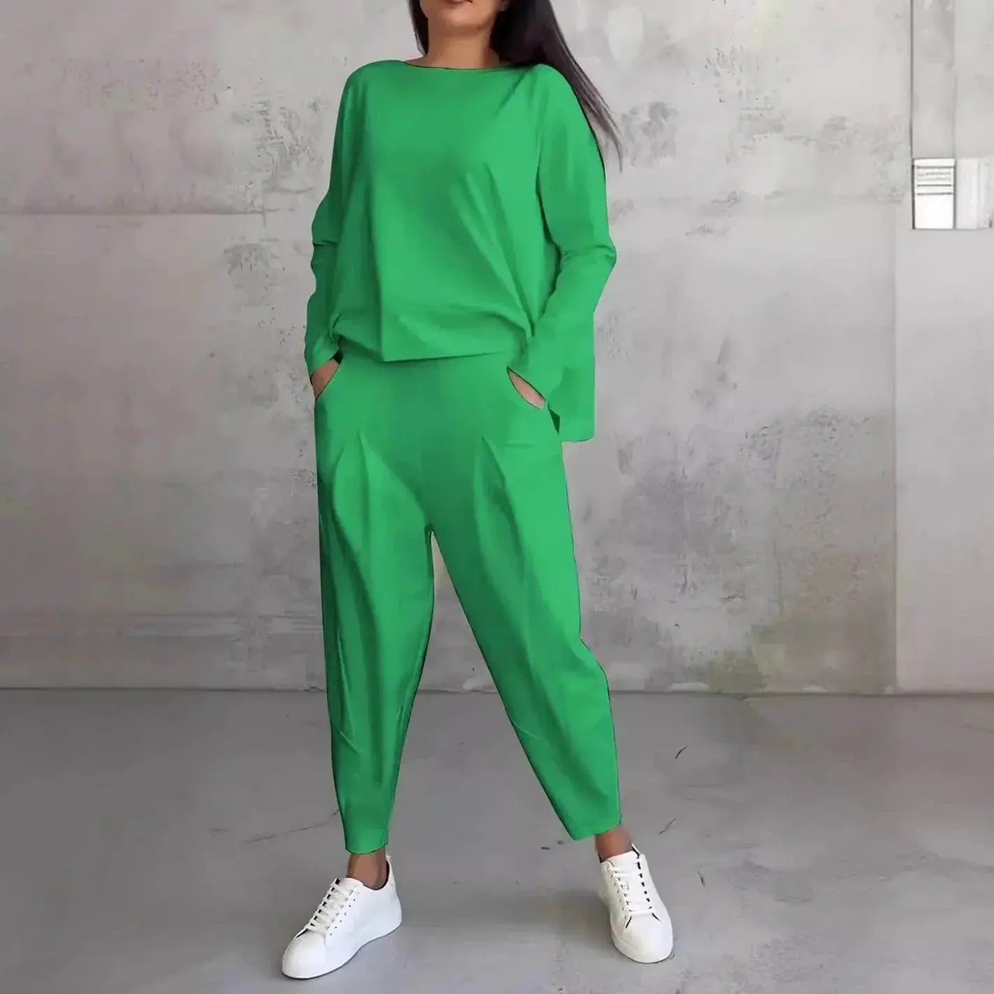 Top And Loose Harem Pants With Pockets Ins Fashion Trousers  Pre2brand