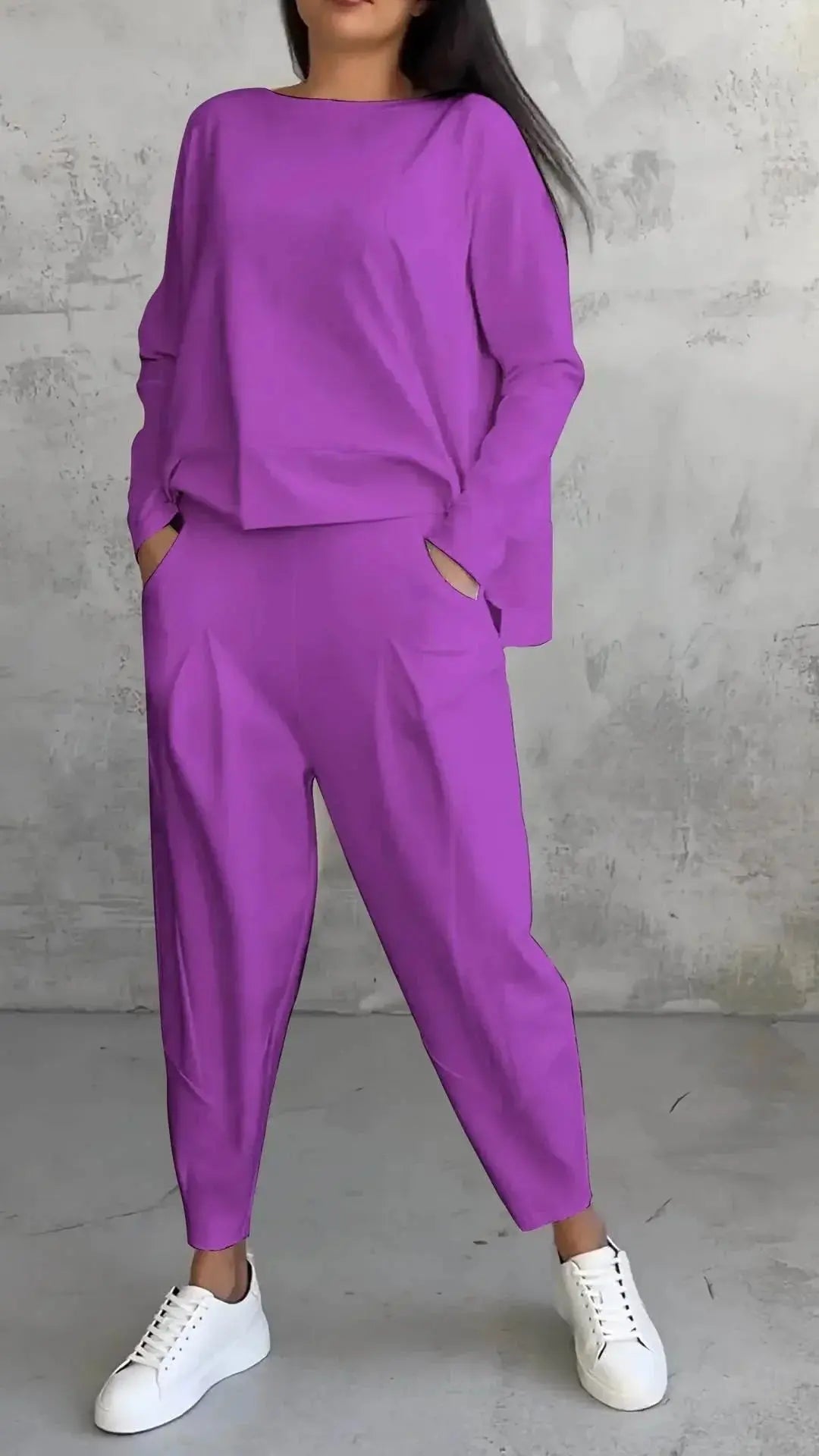 Top And Loose Harem Pants With Pockets Ins Fashion Trousers  Pre2brand
