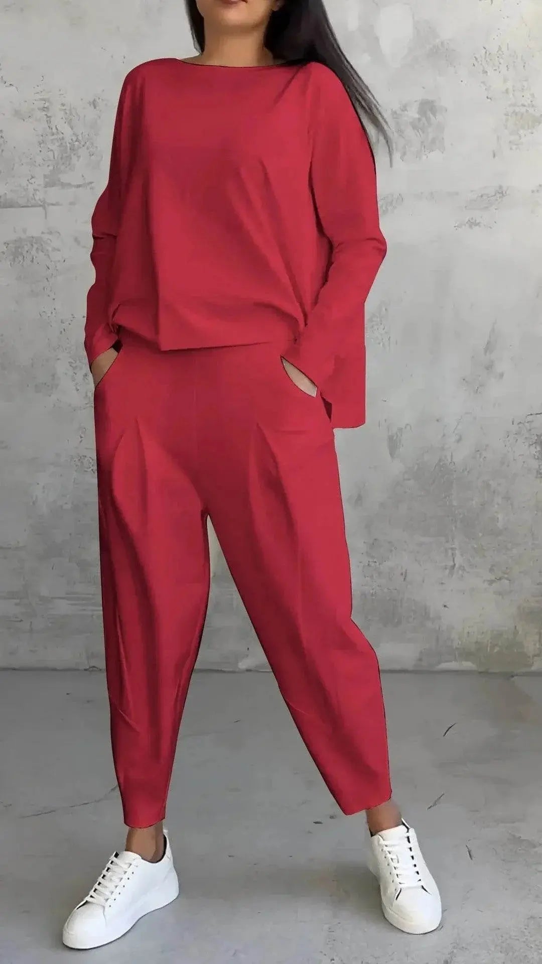 Top And Loose Harem Pants With Pockets Ins Fashion Trousers  Pre2brand