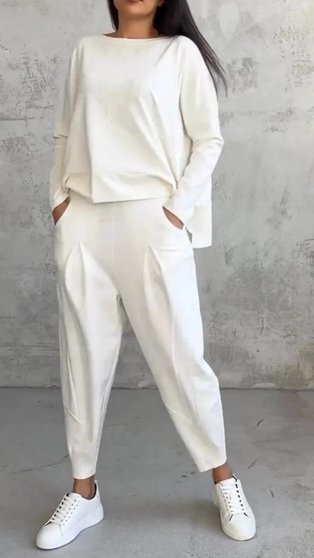 Top And Loose Harem Pants With Pockets Ins Fashion Trousers  Pre2brand