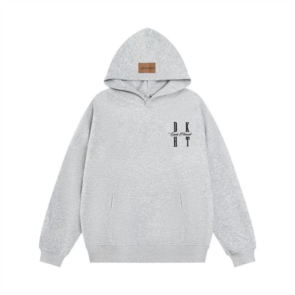 Unisex Loose Fit Cotton Embroidered Hoodie