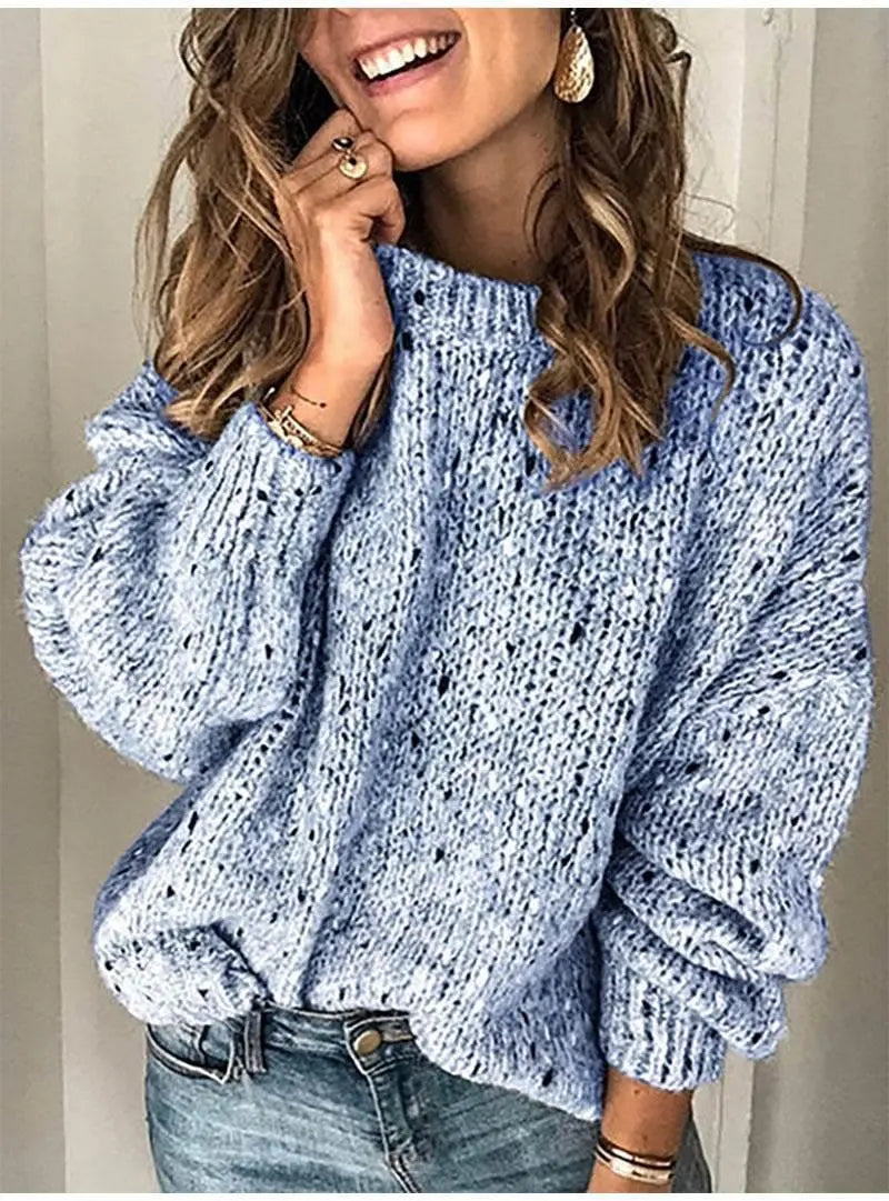 Winter Polka Dot Pullover Knitted Sweater for women  Pre2brand