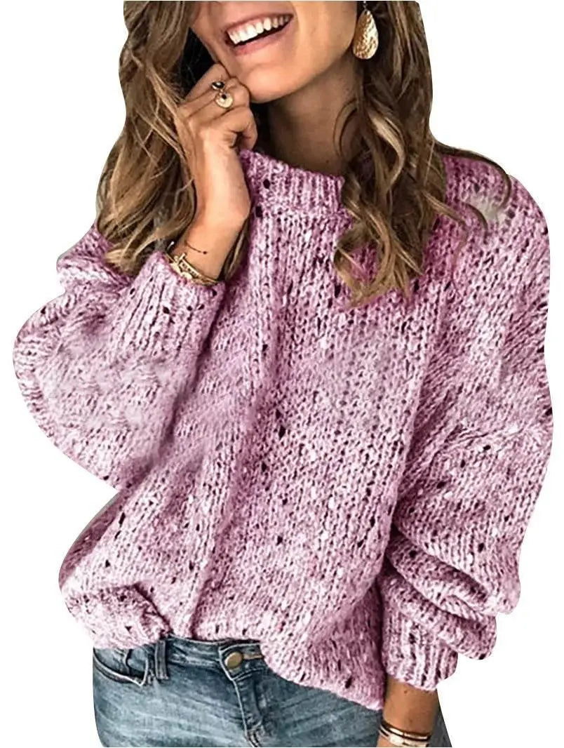 Winter Polka Dot Pullover Knitted Sweater for women  Pre2brand