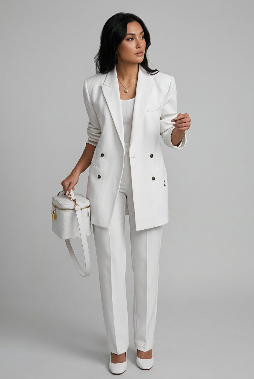 Women's Single-Breasted Blazer & Slim Trousers Suit – image 13 of 15