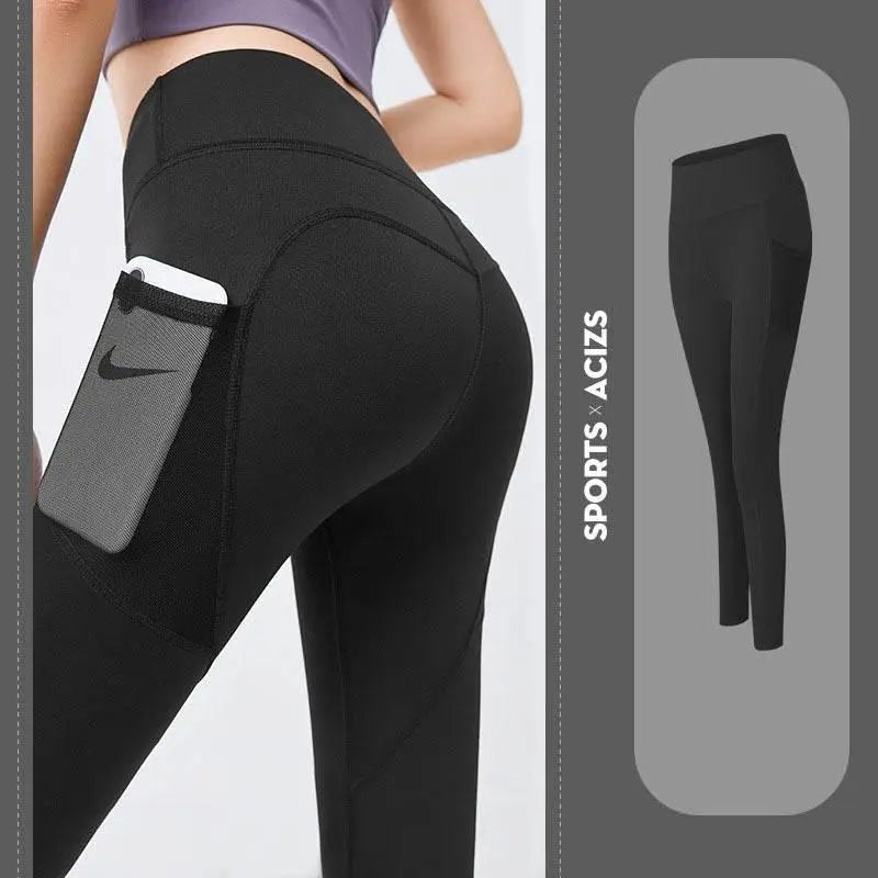 Women Tummy Control Jogging Tights Female Fitness Pants  Pre2brand
