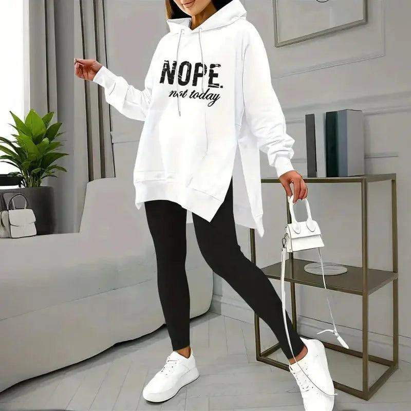 Women'S Casual 2-Piece Set Solid Color Leggings  Pre2brand