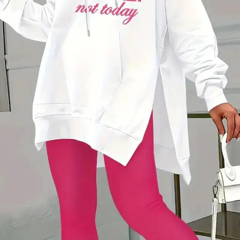 Women'S Casual 2-Piece Set Solid Color Leggings  Pre2brand