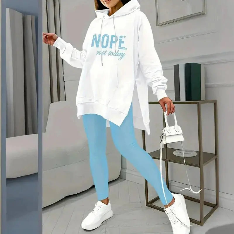 Women'S Casual 2-Piece Set Solid Color Leggings  Pre2brand
