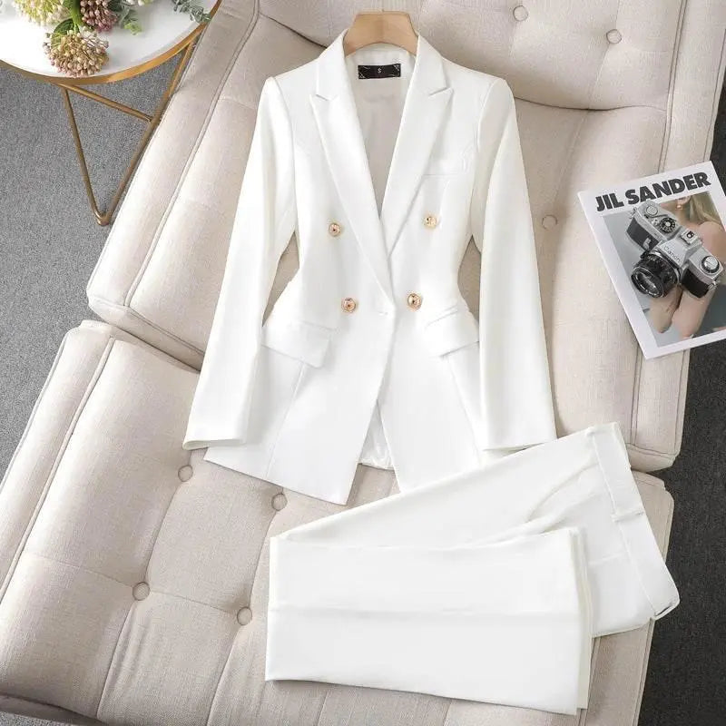 Women'S Suit Jacket Bell-Bottom Pants Business Suit  Pre2brand
