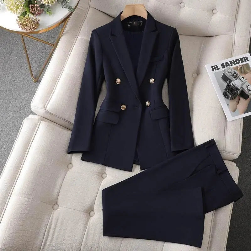Women'S Suit Jacket Bell-Bottom Pants Business Suit  Pre2brand
