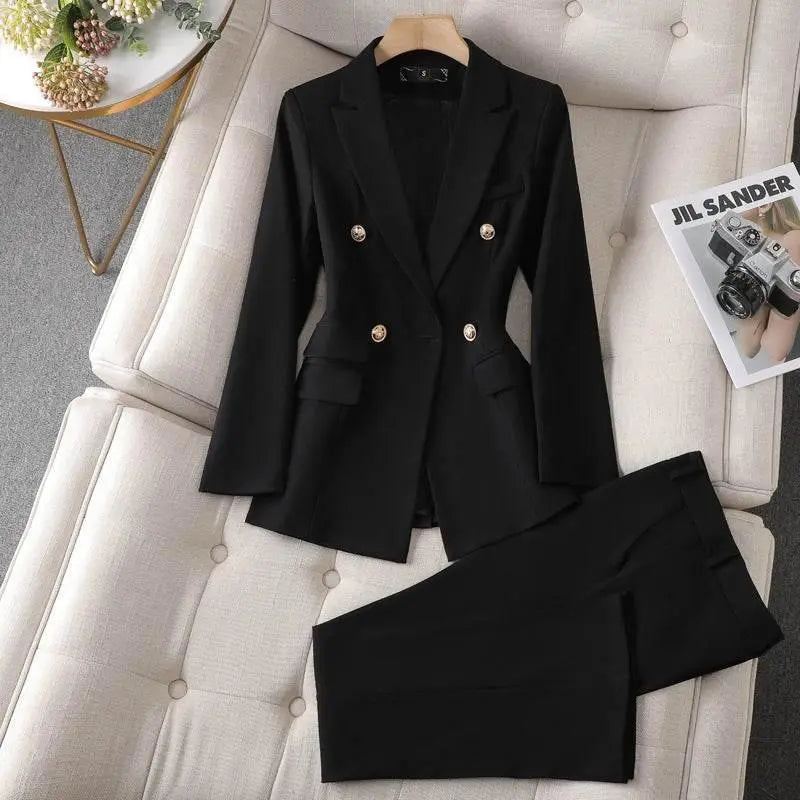 Women'S Suit Jacket Bell-Bottom Pants Business Suit  Pre2brand