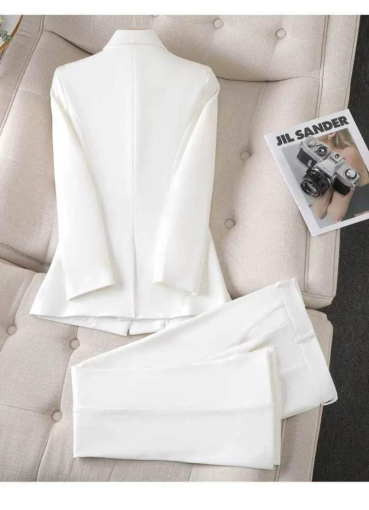 Women'S Suit Jacket Bell-Bottom Pants Business Suit  Pre2brand