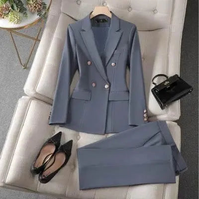 Women'S Suit Jacket Bell-Bottom Pants Business Suit  Pre2brand