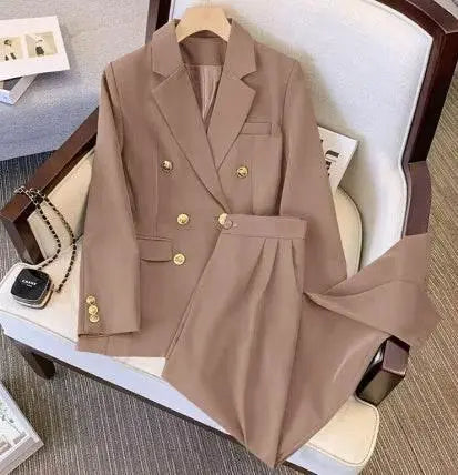 Women'S Suit Jacket Bell-Bottom Pants Business Suit  Pre2brand