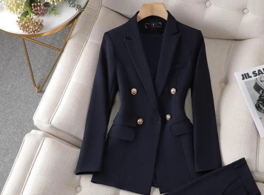 Women'S Suit Jacket Bell-Bottom Pants Business Suit  Pre2brand