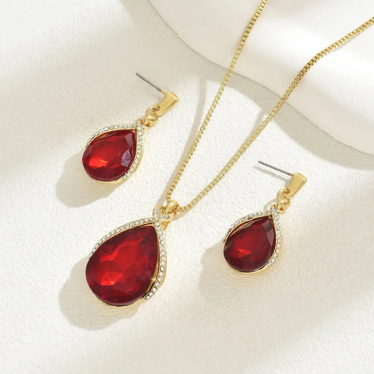 Women's Geometric Necklace & Earrings Set  Pre2brand